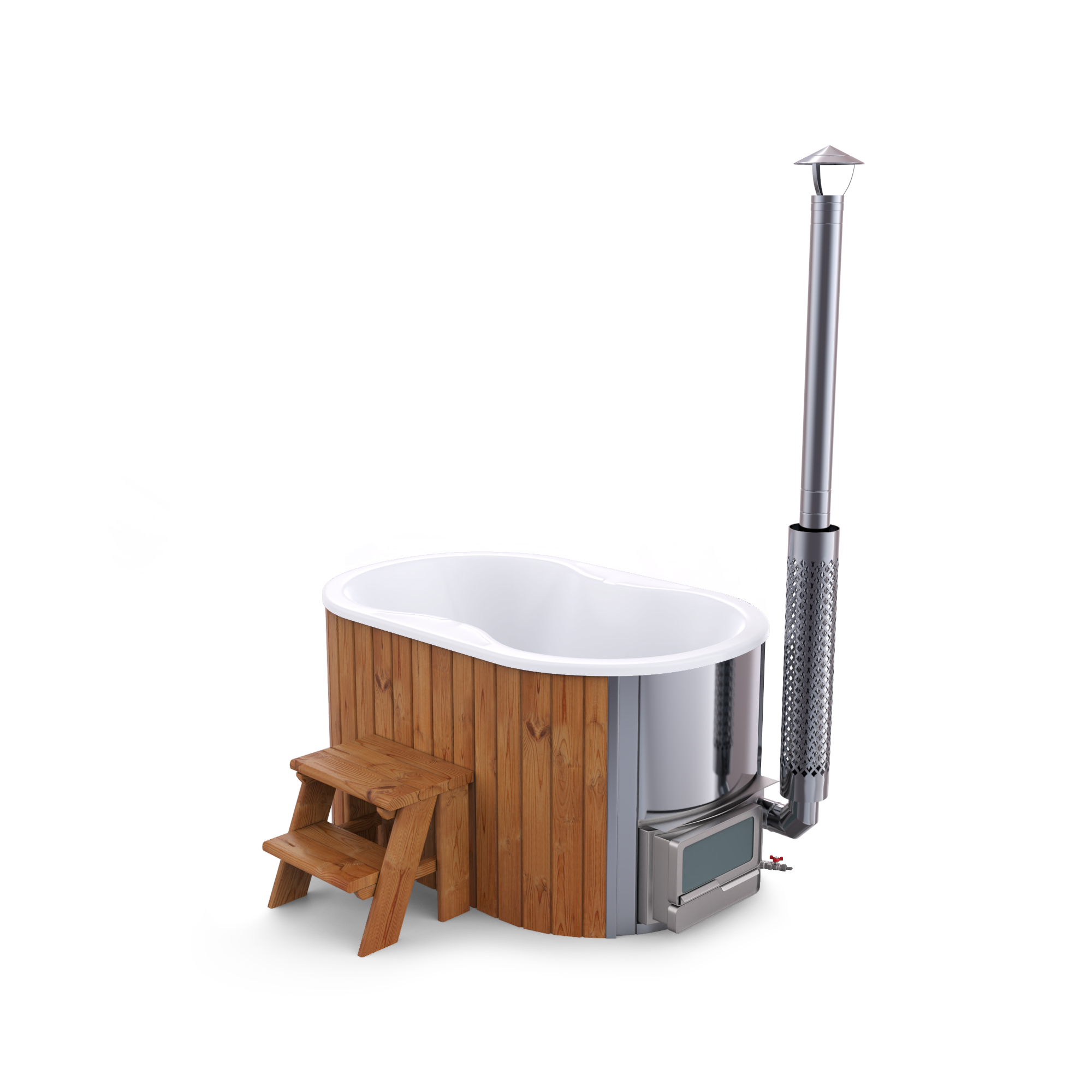 Balia Ofuro akrylowa z piecem zintegrowanym